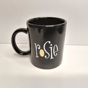 Vintage Rosie O'Donnell Show Black Coffee Mug 1996 RARE